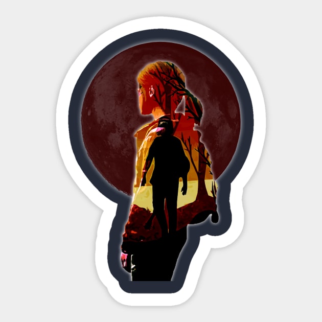 lonely ellie Sticker by store of art